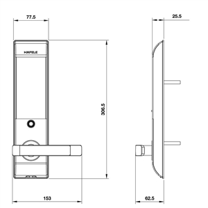 Khóa điện tử Hafele EL7900-TCB 912.05.640
